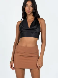 Princess Polly Minnie Micro Skirt Rust Hot
