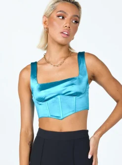 Princess Polly Miranda Top  Blue Best