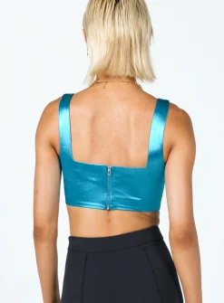 Princess Polly Miranda Top  Blue Best