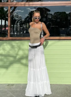 Princess Polly Miriah Maxi Skirt White Cheap