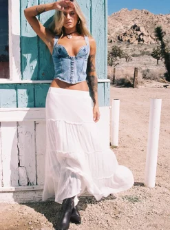 Princess Polly Miriah Maxi Skirt White Cheap