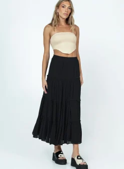 Princess Polly Miriah Maxi Skirt  Black Best Sale