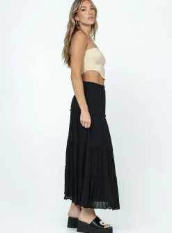 Princess Polly Miriah Maxi Skirt  Black Best Sale