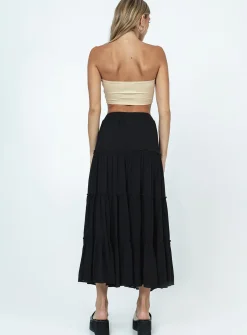 Princess Polly Miriah Maxi Skirt  Black Best Sale