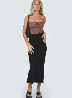 Princess Polly Miriam Top  Brown Shop