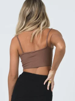 Princess Polly Miriam Top  Brown Shop