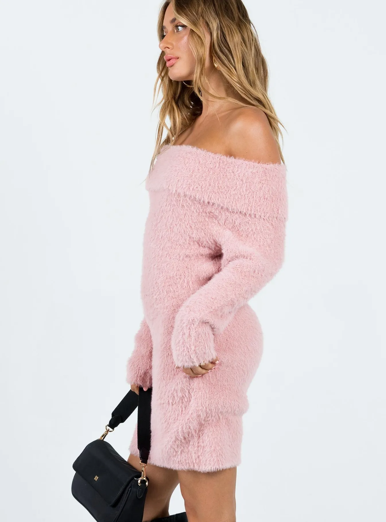 Princess Polly Mirrabrook Off The Shoulder Mini Dress Pink Fashion
