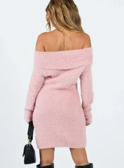 Princess Polly Mirrabrook Off The Shoulder Mini Dress Pink Fashion