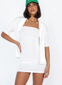 Princess Polly Misha Set  White Best