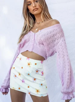 Princess Polly Mishka Mini Skirt White New