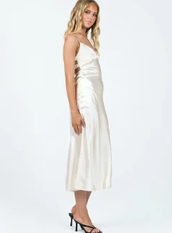 Princess Polly Missy Midi Dress Champagne Shop