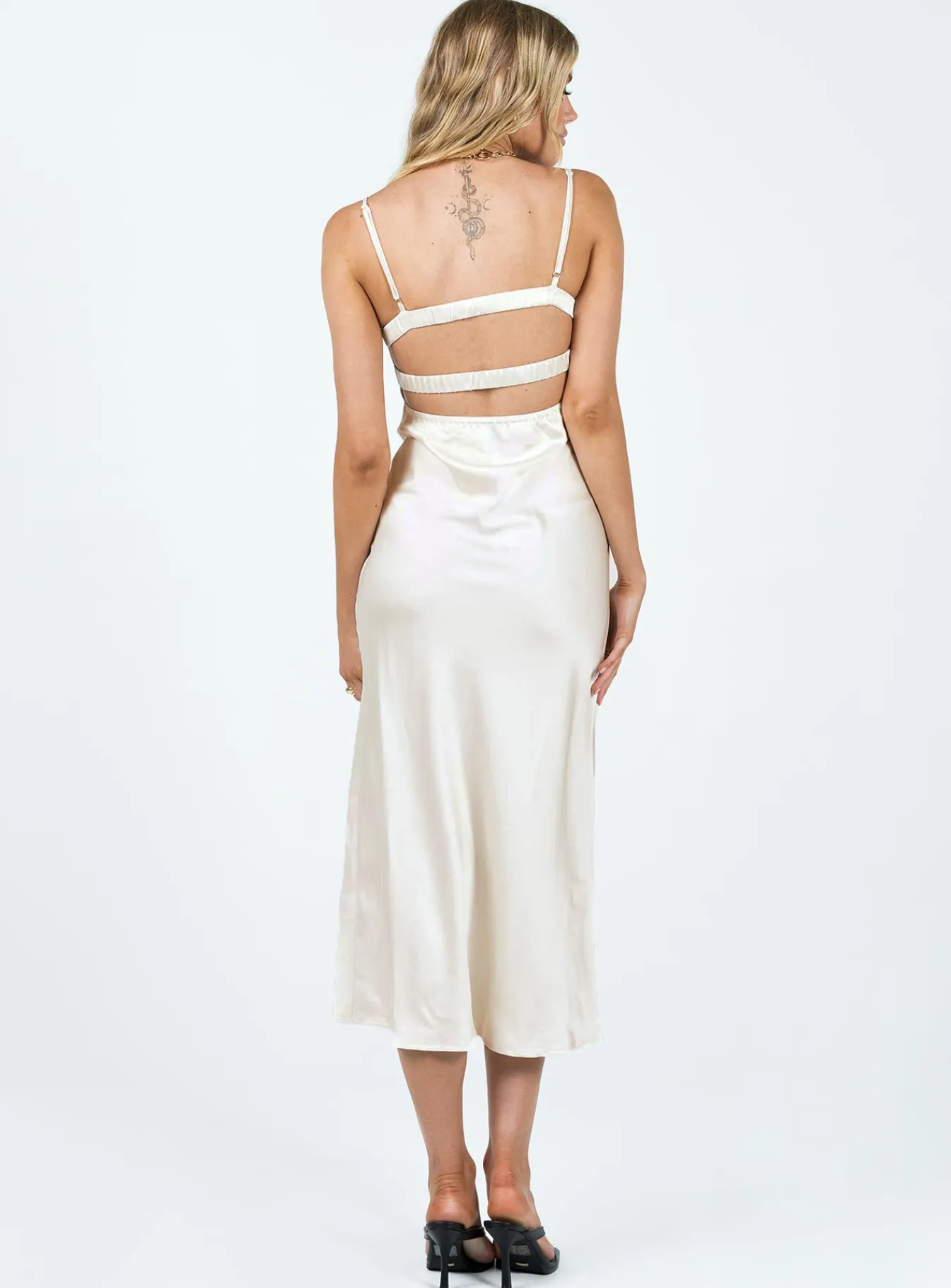 Princess Polly Missy Midi Dress Champagne Shop