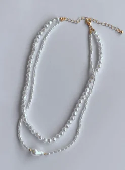 Princess Polly Misuraca Pearl Necklace Set  Gold Best Sale