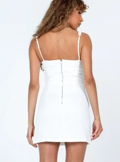 Princess Polly Miya Mini Dress  White Best