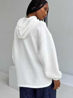 Princess Polly Monaco Racing Hoodie  White Shop