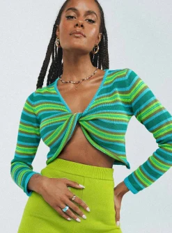 Princess Polly Monet Sweater  Green Hot