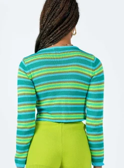 Princess Polly Monet Sweater  Green Hot