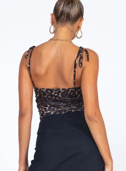 Princess Polly Monica Bodysuit   Leopard Online