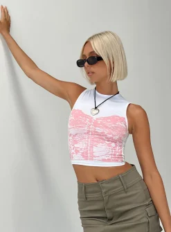 Princess Polly Monlo Top White / Pink   White/Pink Best