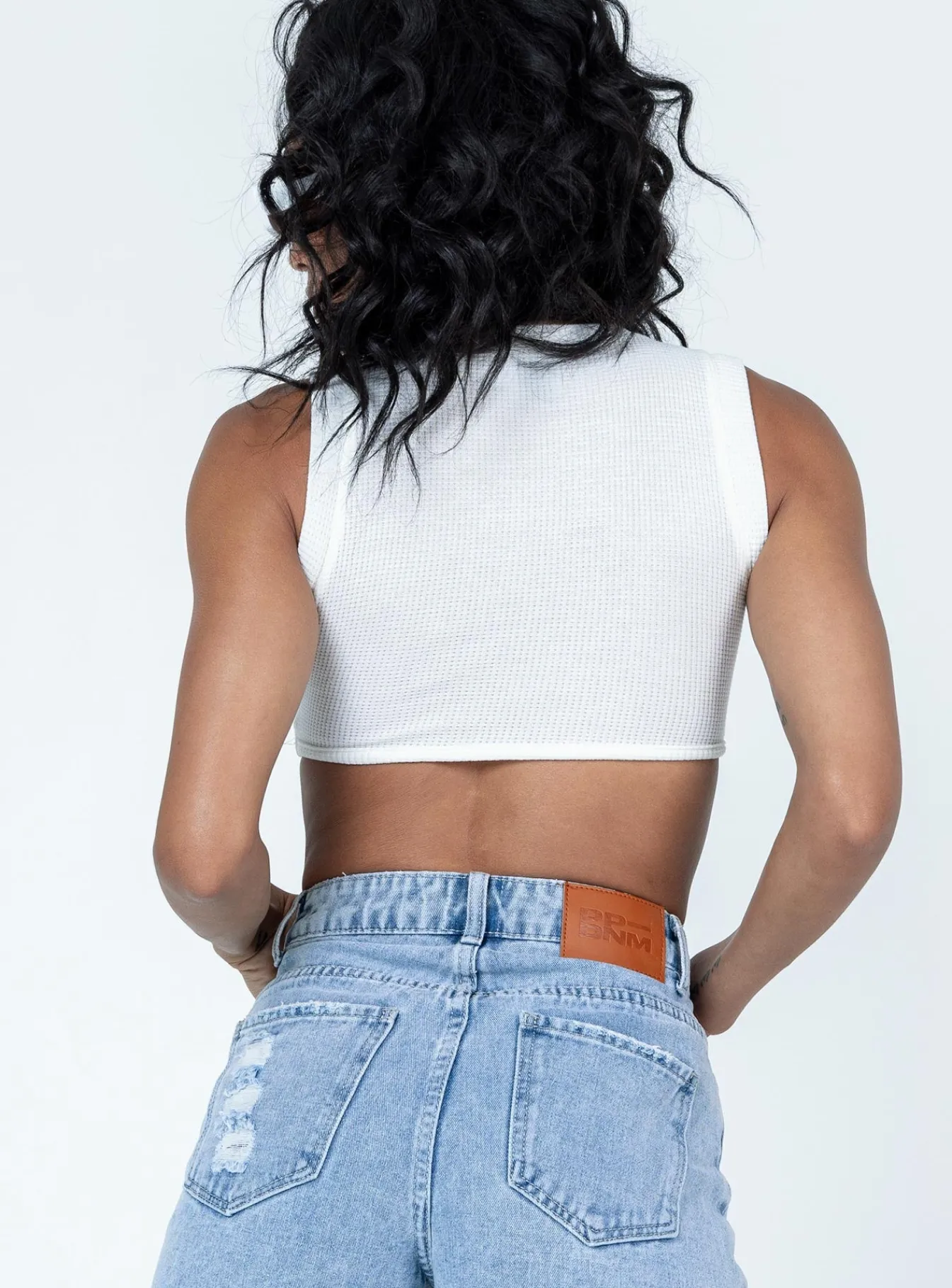 Princess Polly Monterey Top White Hot