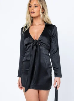Princess Polly Monty Mini Dress  Black Sale
