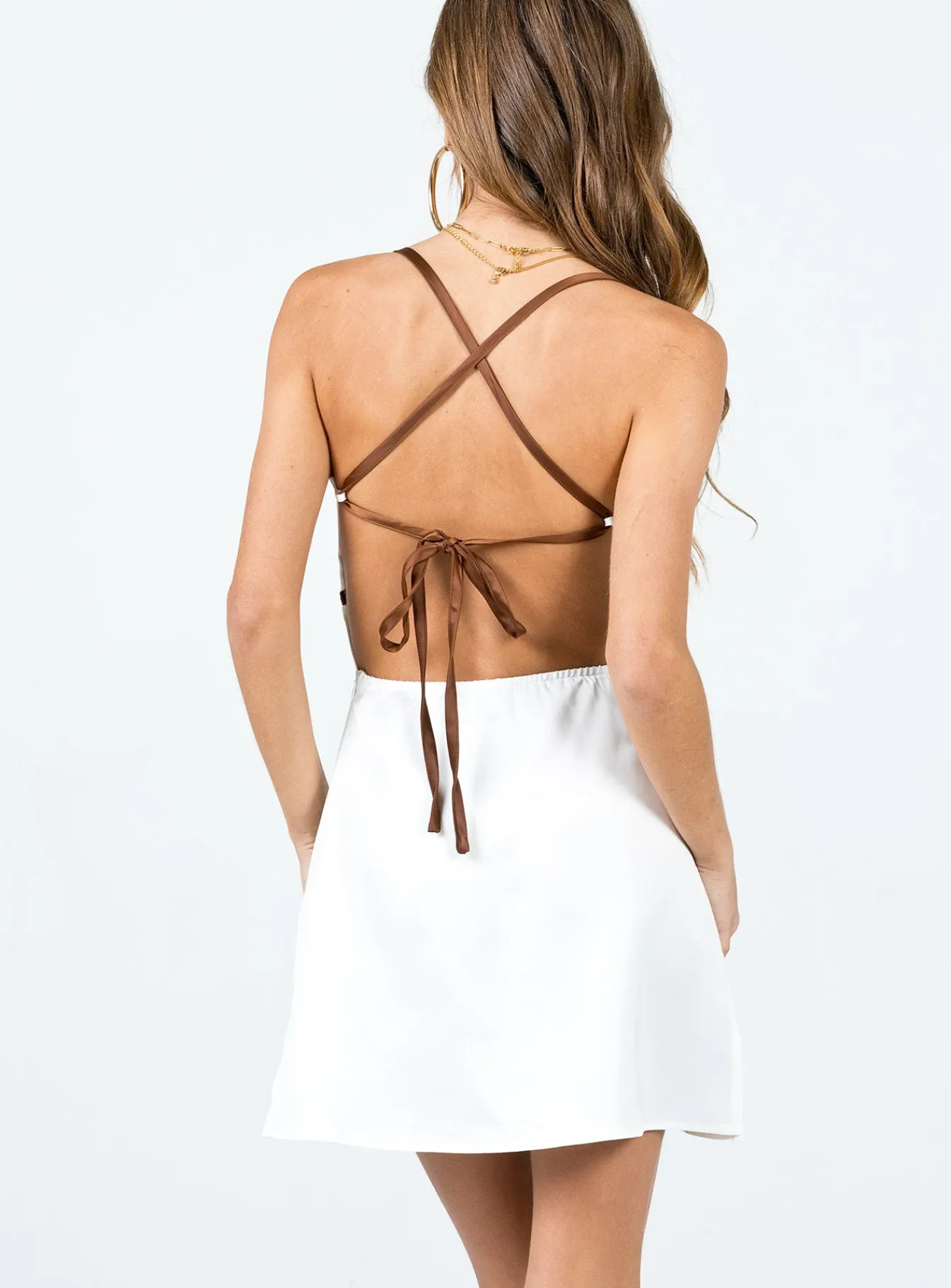 Princess Polly Moore Mini Dress White Outlet