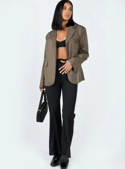 Princess Polly Morgana Blazer  Brown Shop
