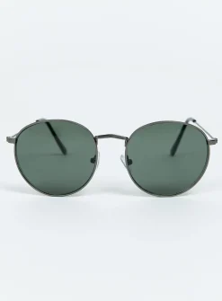 Princess Polly Morrissey Sunglasses  Gunmetal Clearance