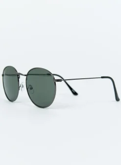 Princess Polly Morrissey Sunglasses  Gunmetal Clearance