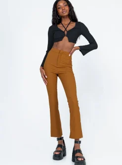 Princess Polly Moschato Pants  Brown Shop