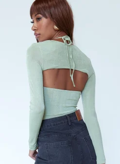 Princess Polly Moscow Bodysuit  Green Outlet