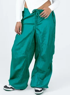 Princess Polly Motel Chute Trousers Teal Best Sale
