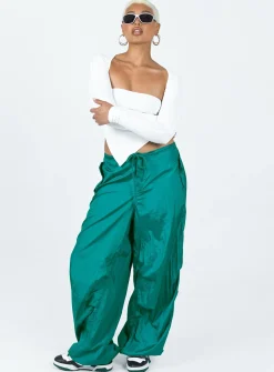 Princess Polly Motel Chute Trousers Teal Best Sale