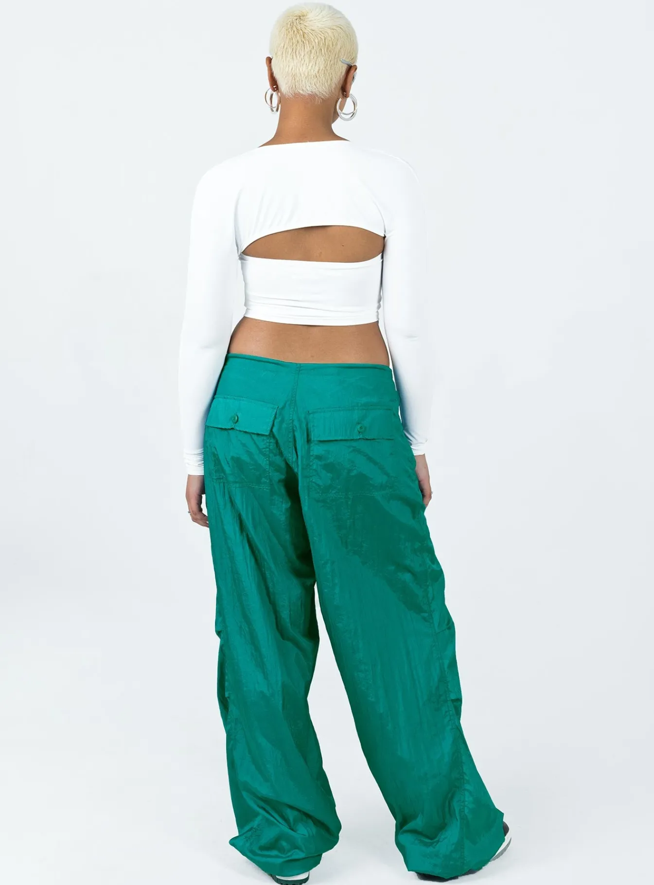 Princess Polly Motel Chute Trousers Teal Best Sale