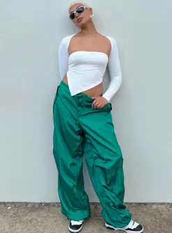 Princess Polly Motel Chute Trousers Teal Best Sale
