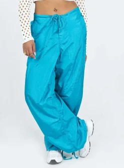 Princess Polly Motel Chute Trousers  Blue New
