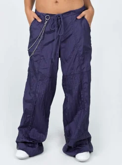 Princess Polly Motel Chute Trousers  Navy Cheap