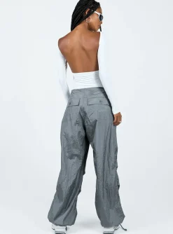 Princess Polly Motel Chute Trousers  Grey Cheap