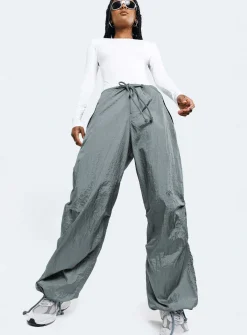 Princess Polly Motel Chute Trousers  Grey Cheap