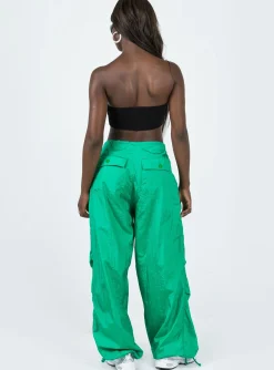 Princess Polly Motel Chute Trousers Green Cheap