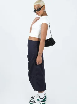 Princess Polly Motel Enore Skirt Navy Fashion