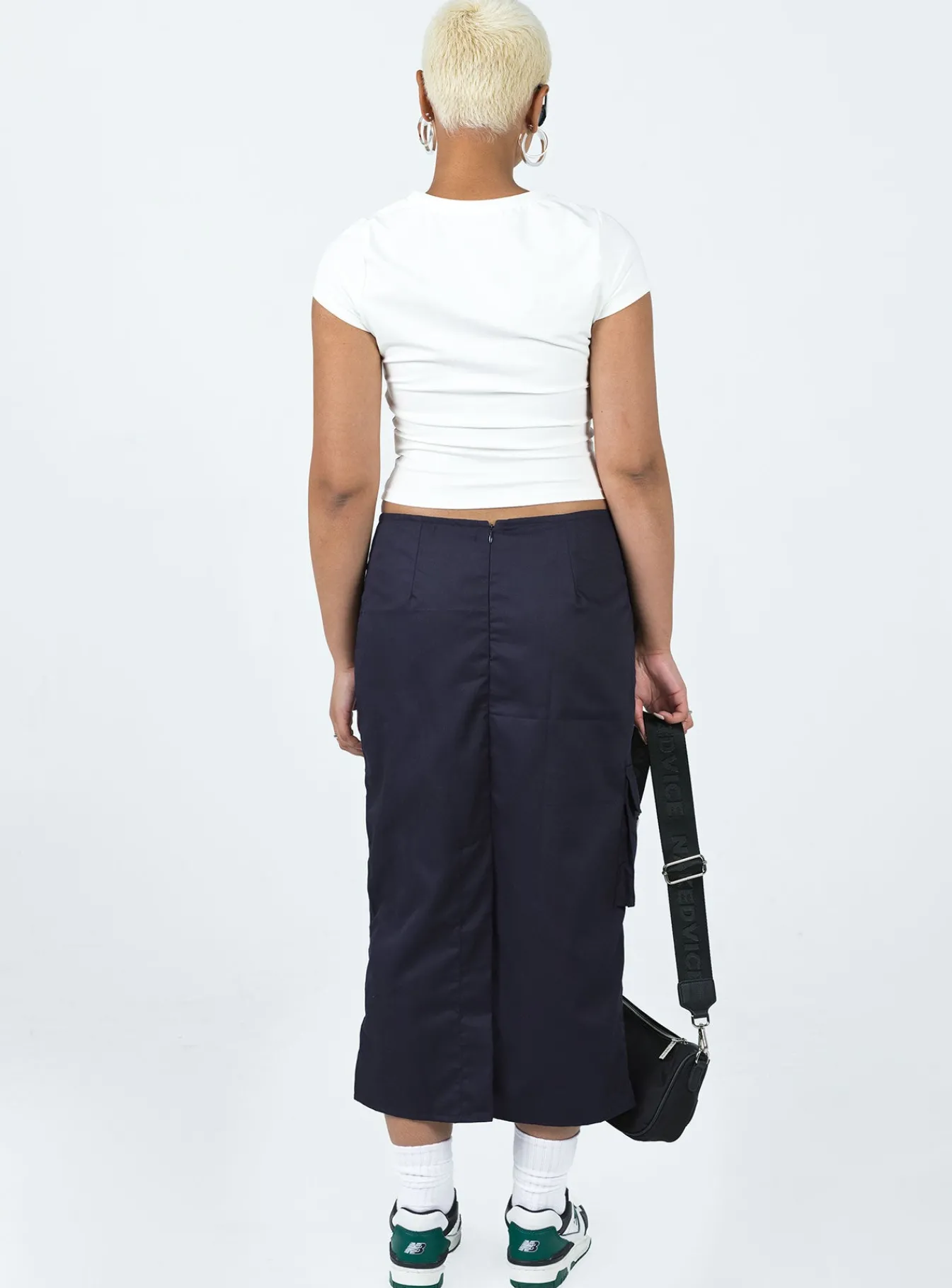 Princess Polly Motel Enore Skirt Navy Fashion