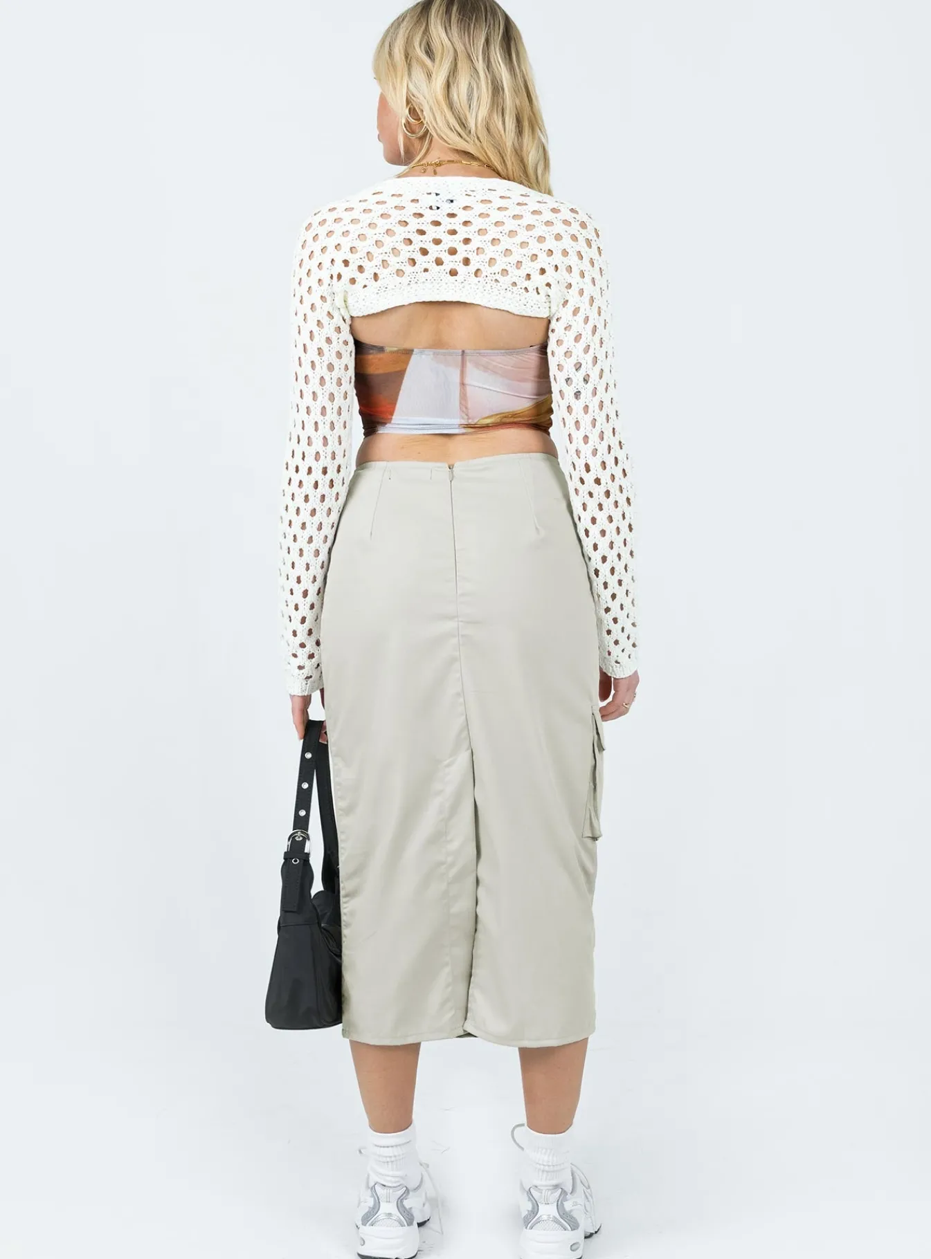 Princess Polly Motel Enore Skirt Oat Sale