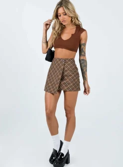 Princess Polly Motel Guanna Top  Brown Store