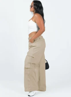 Princess Polly Motel Hansa Trouser Panama Ecru Cream Outlet