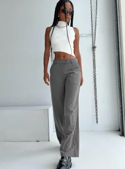 Princess Polly Motel Jabba Trouser  Charcoal Store