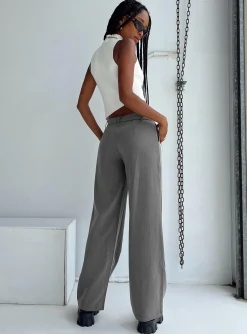 Princess Polly Motel Jabba Trouser  Charcoal Store