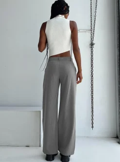 Princess Polly Motel Jabba Trouser  Charcoal Store