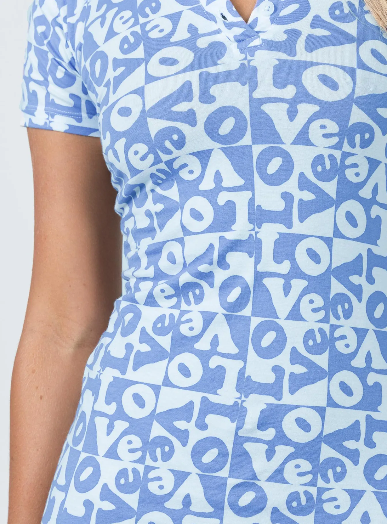 Princess Polly Motel Jeeves Dress Love Checker Blue Outlet