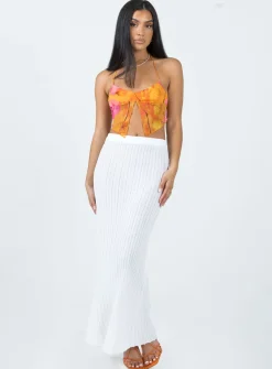 Princess Polly Motel Shaman Top  Orange Discount